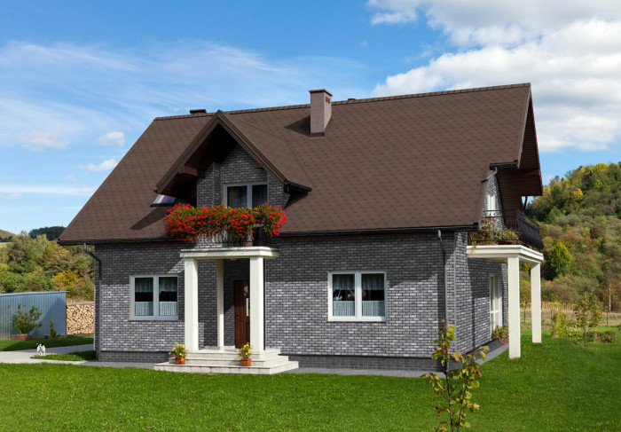 ТЕХНОНИКОЛЬ HAUBERK фасадная плитка, Камень (2,2 кв.м, упаковка) (68897)