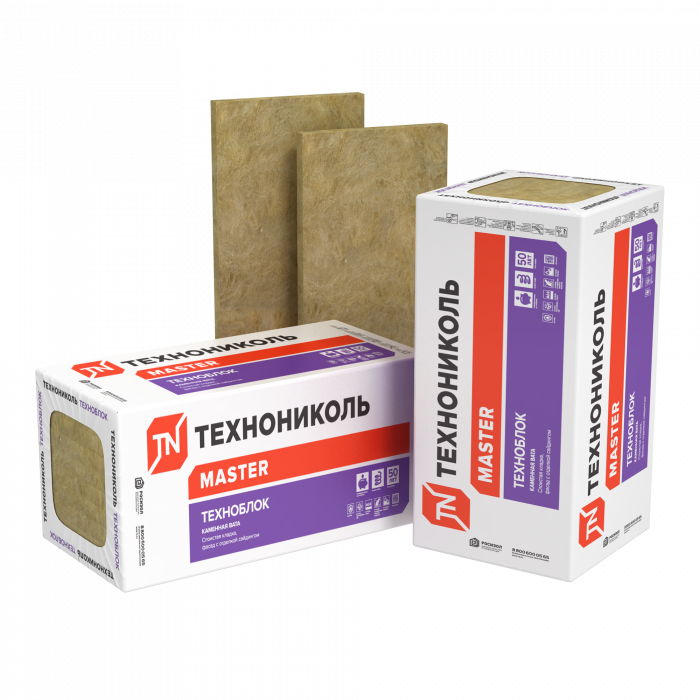 Утеплитель ТЕХНОБЛОК СТАНДАРТ (8 плит, 5,76 кв.м) 1200х600х50 мм