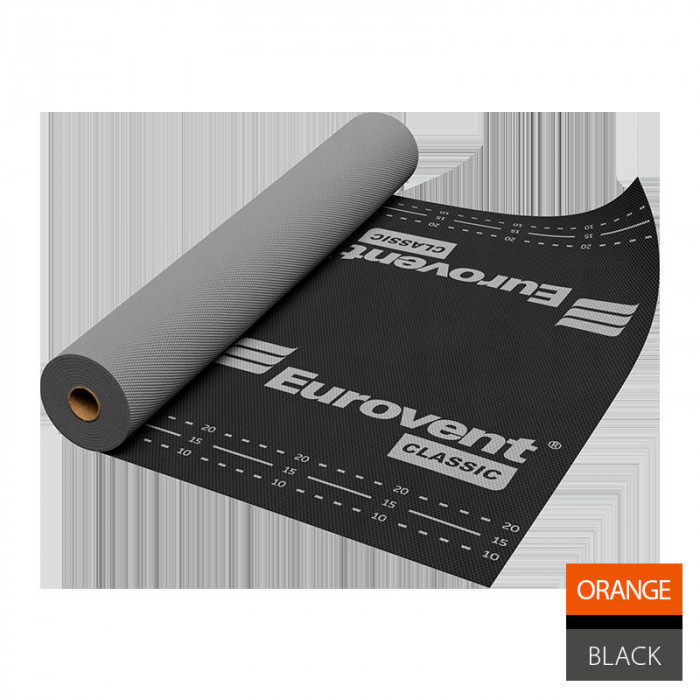 Мембрана Евровент (Eurovent) CLASSIC супердиффузионная UV-устойчивая 120 г/м2 75 м2