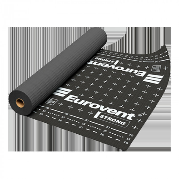 Мембрана Евровент (Eurovent) STRONG супердиффузионная армированная 160 г/м2 75 м2
