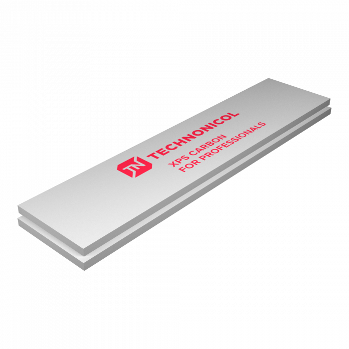 Экструдированный пенополистирол XPS CARBON ECO SP (УШП) 2360х580х100-L (4 плит, 5,47 кв.м)