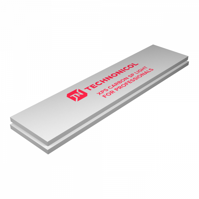 Экструдированный пенополистирол XPS CARBON ECO SP LIGHT (УШП) 2360х580х100-L (4 плит, 5,47 кв.м)