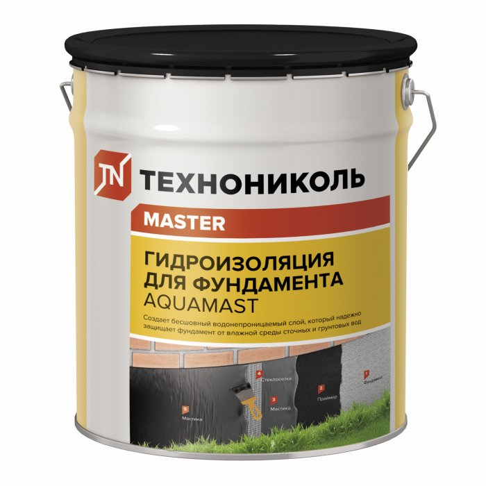 Мастика битумная AquaMast ведро 18кг
