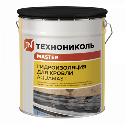 Мастика битумно-резиновая AquaMast, ведро 18 кг