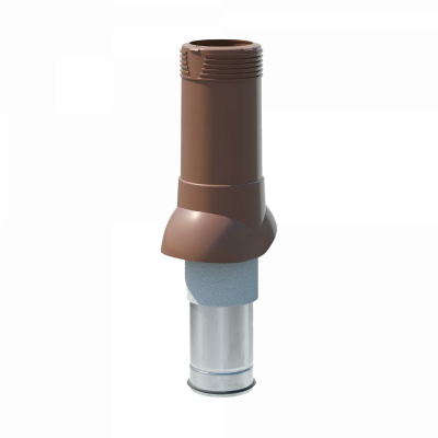 Вент. выход изолир. D=125/160, H=700 мм, коричневый (467394)