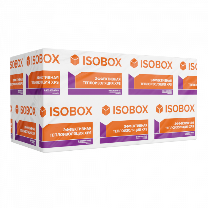 Экструдированный пенополистирол XPS ISOBOX 100, 1180х580х30-L мм (13 плит, 8,8972 кв.м)