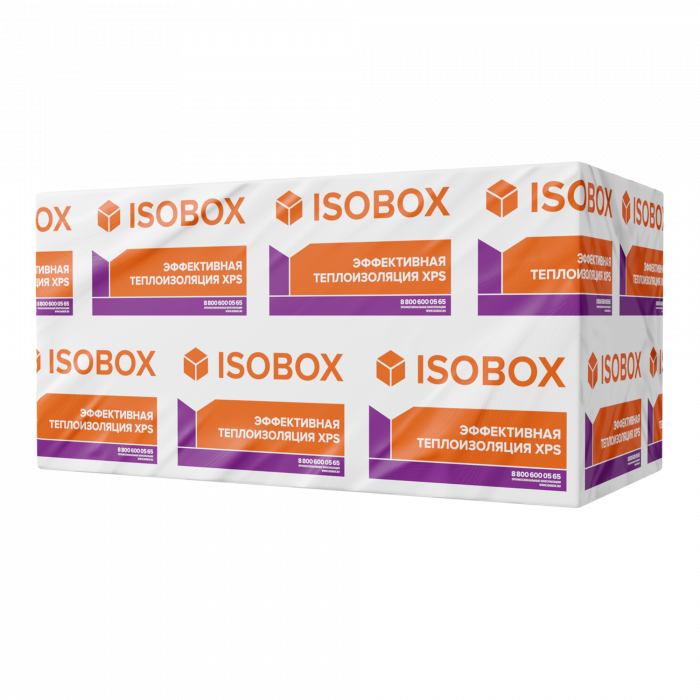 Экструдированный пенополистирол XPS ISOBOX 100, 1180х580х30-L мм (13 плит, 8,8972 кв.м)
