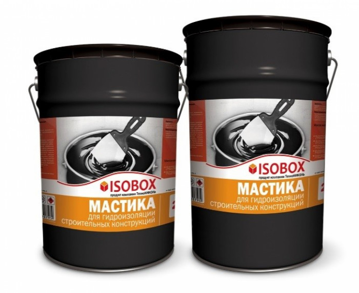 Мастика гидроизоляционная ISOBOX, ведро 22 л
