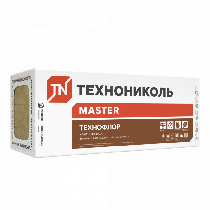 Утеплитель ТЕХНОФЛОР СТАНДАРТ 1200Х600Х50 мм (6 плит, 4,32 кв. м)
