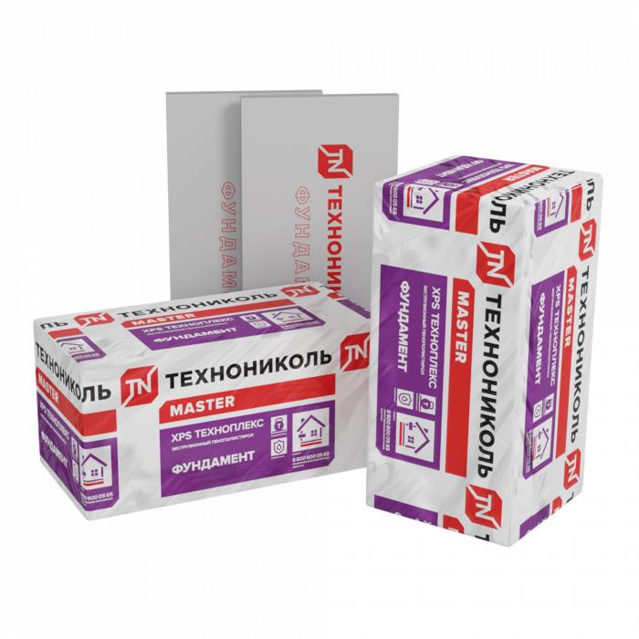 Экструдированный пенополистирол ХРS ТЕХНОПЛЕКС ФУНДАМЕНТ 1180х580х50-L (8 плит, 5,48 кв.м)
