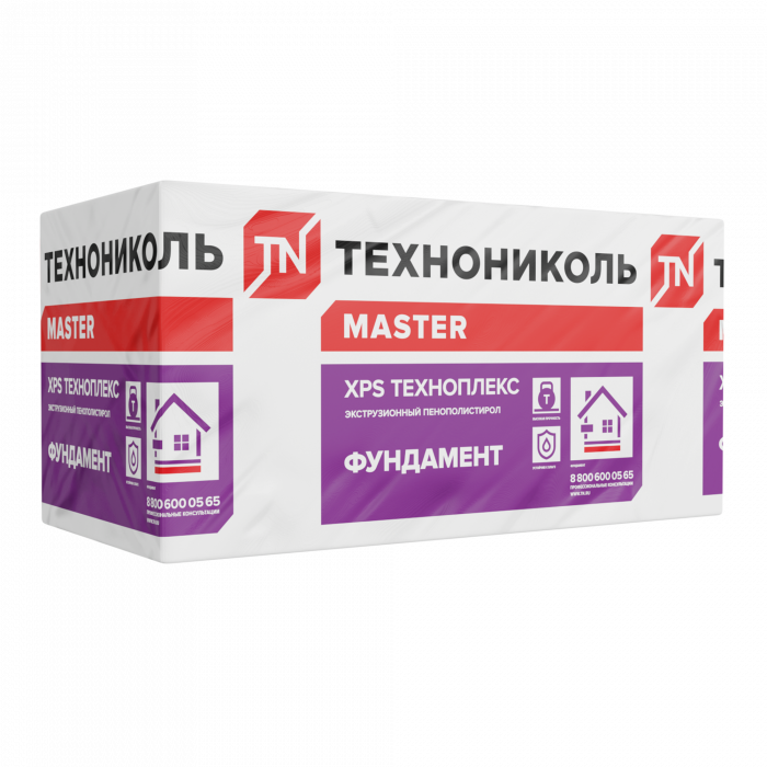 Экструдированный пенополистирол ХРS ТЕХНОПЛЕКС ФУНДАМЕНТ 1180х580х50-L (8 плит, 5,48 кв.м)